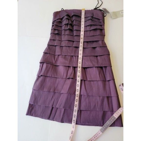 NEW Women Medium Shireen Purple Mini Formal Prom Party Dress Sleeveless - Picture 7 of 7
